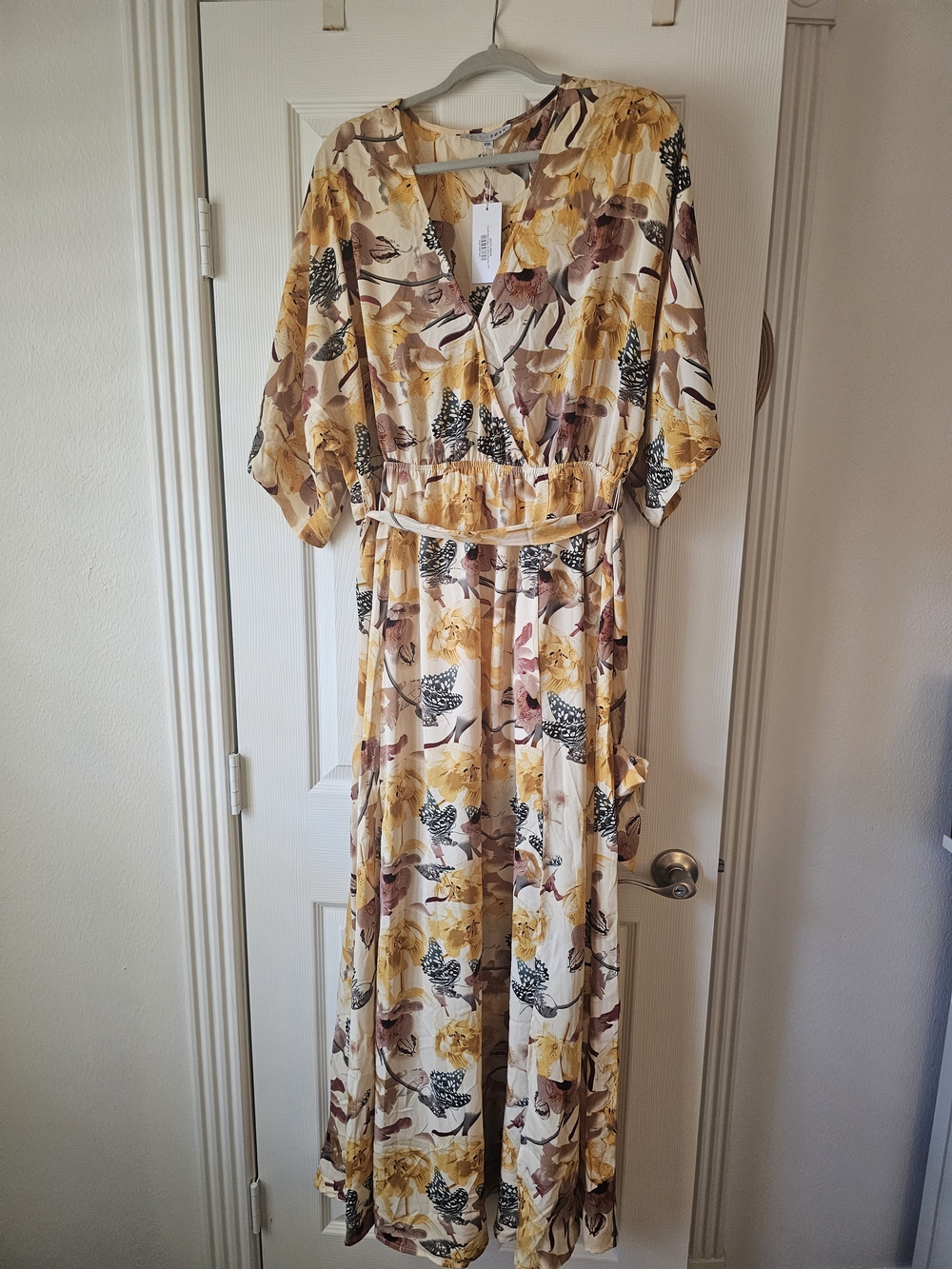 Baltic Born Corinth Maxi Dress Butterfly Yellow NWT XXL